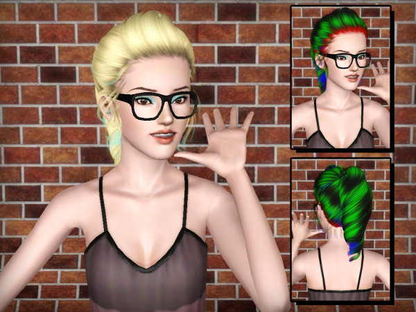 Newsea`s Leona hairstyle retextured by Forever and Always for Sims 3