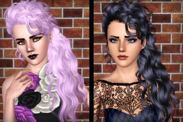 Newsea`s Disco Heaven hairstyle retextured by Forever and Always for Sims 3
