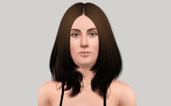 Below chin lenght hairstyle Cazy Faye retextured by Fanaskher for Sims 3