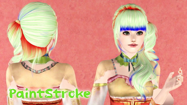  Peggy 089 hairstyle retextured by Katty for Sims 3