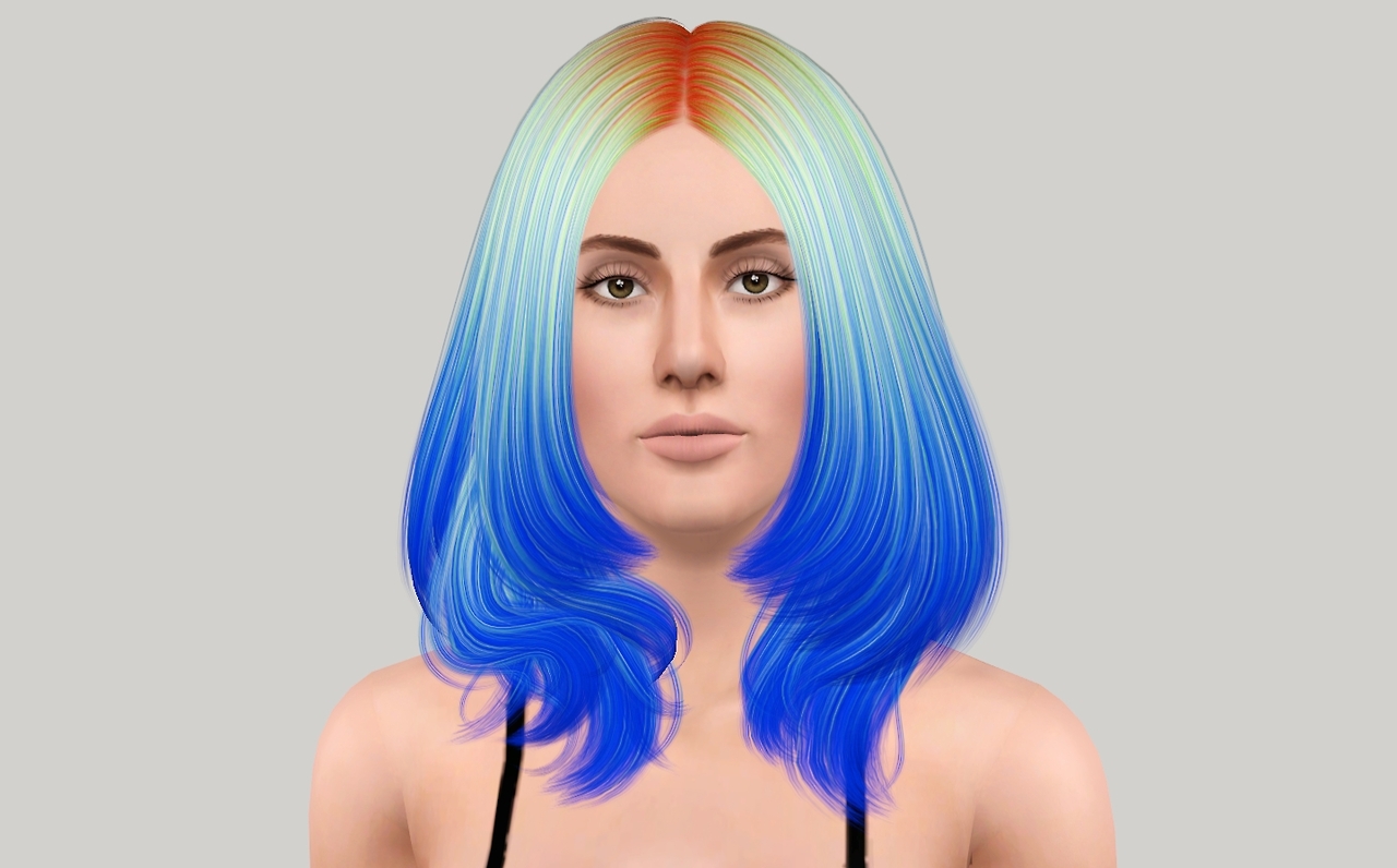 Below Chin Lenght Hairstyle Cazy Faye Retextured By Fanaskher Sims 3