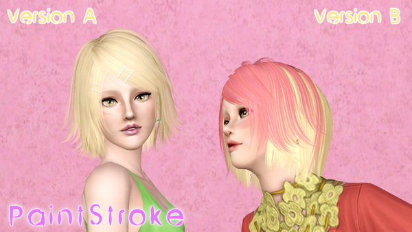 Butterfly 026 hairstyle retextured by Katty for Sims 3