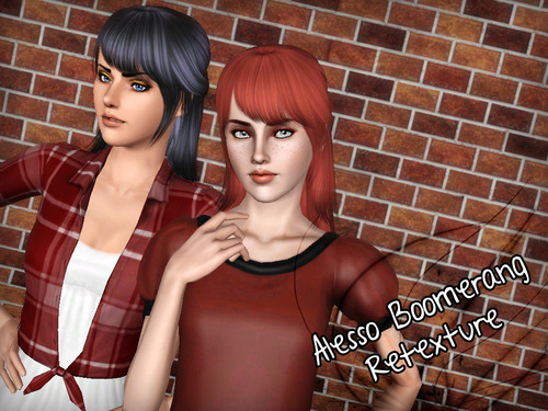 Alesso`s Boomerang hairstyle retextured by Forever and Always for Sims 3