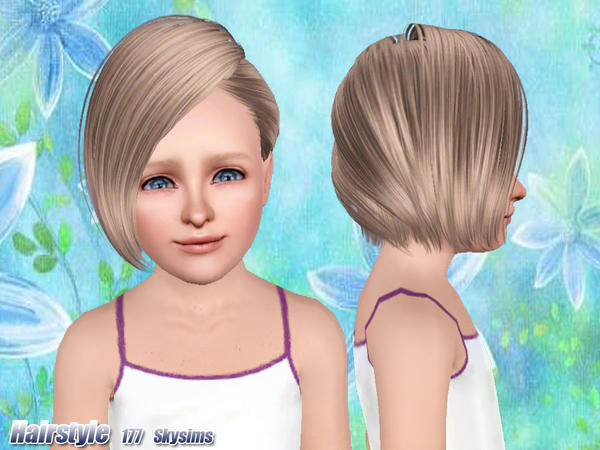 The modern shag hairstyle 177 by Skysims for Sims 3
