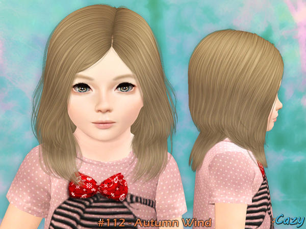 Autumn Wind hairstyle by Cazy for Sims 3