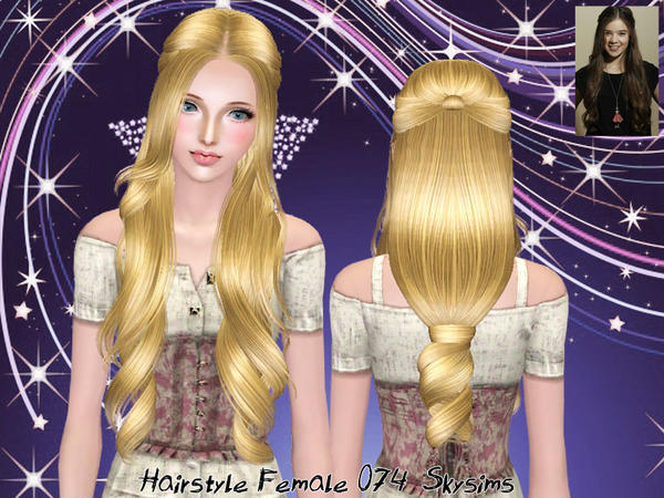 Fancyful hairstyle 074 by Skysims for Sims 3