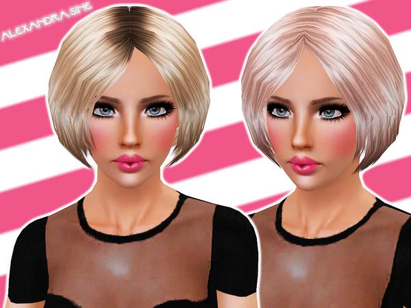 Rounded Bob Hairstyle by Alexandra Sine for Sims 3