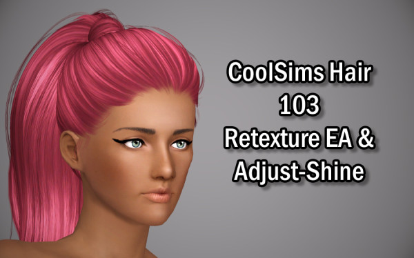 Ponytail hairstyle Coolsims 103 Retextured by Brad for Sims 3