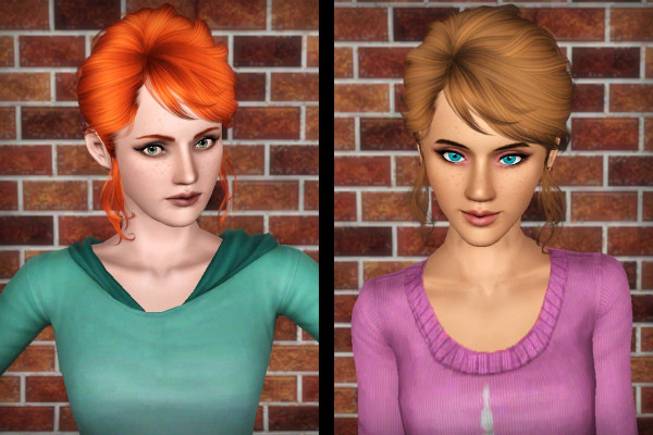 Romantic bun Newsea`s Counting Stars retextured by Forever and Always for Sims 3