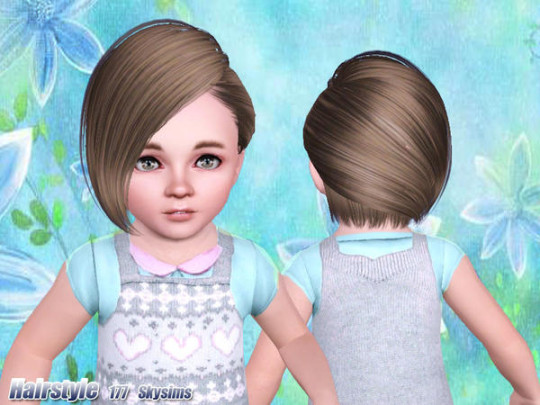 The modern shag hairstyle 177 by Skysims - Sims 3 Hairs