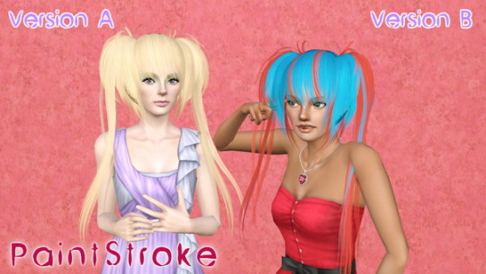 ButterflySims 022 anime hairstyle retextured by Katty - Sims 3 Hairs