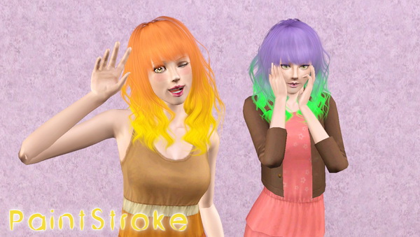 Cazy`s Catfights hairstyle retextured by Katty for Sims 3