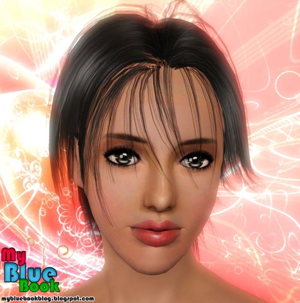 Messy hairstyle Rose`s 71 retextured by TumTum Simiolino for Sims 3