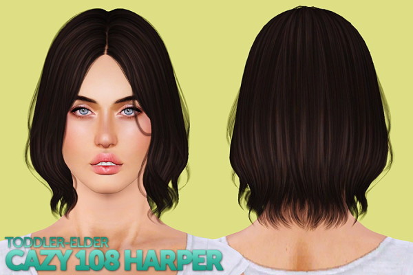 NewSea`s More than honey and Cazy`s Harper hairstyles retextured by Shack and Shame for Sims 3