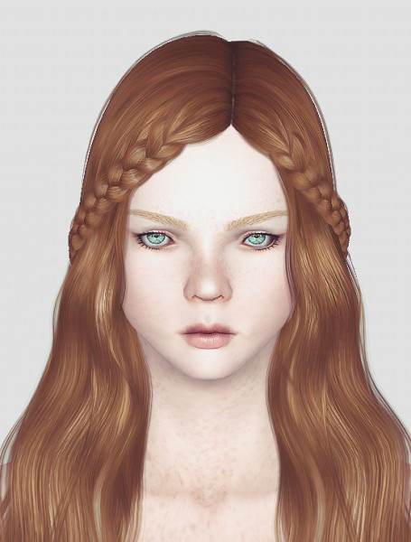 Cazy’s Northern Star hairstyle retextured by Momo for Sims 3