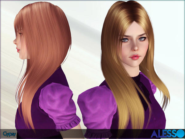 Gypsy hairstyle by Alesso  for Sims 3