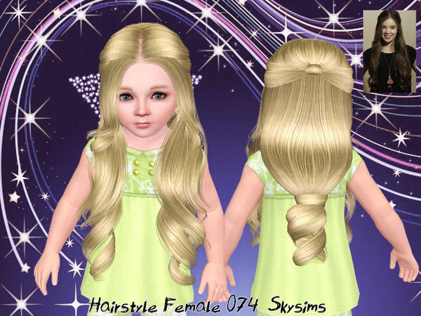 Fancyful hairstyle 074 by Skysims for Sims 3