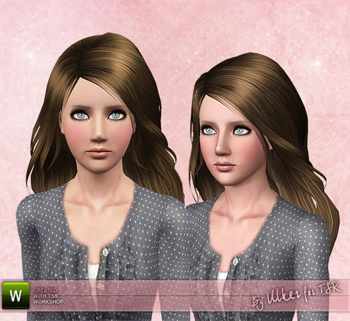 Large waves hairstyle 10 by Ulker for Sims 3