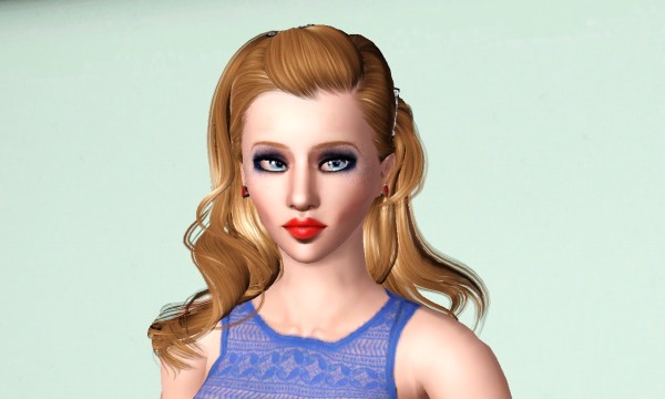 Bangs caught Peggy`s 66 retextured by Marie Antoinette for Sims 3
