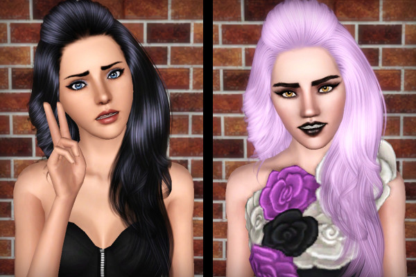 Hair with volume Cazy 114 Melody retextured by Forever and Always for Sims 3