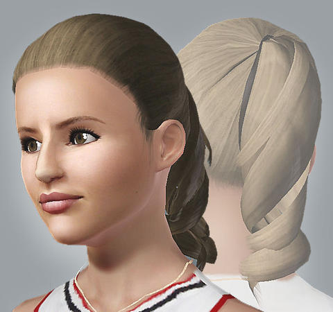 Quinn Fabray cheer leader hairstyle by ancsie 18  for Sims 3