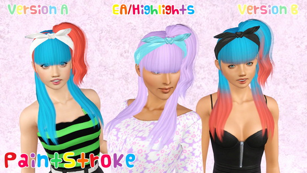 Zauma`s Ice cream hairstyle retextured by Katty for Sims 3
