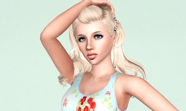 Bangs caught Peggy`s 66 retextured by Marie Antoinette for Sims 3