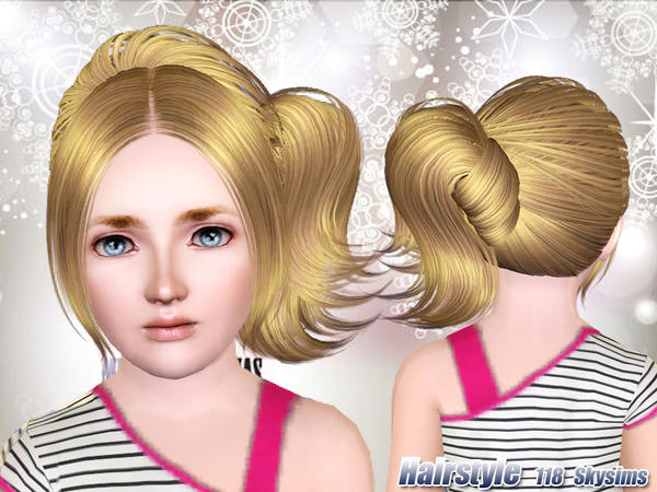 Soft as silk hairstle 118 by Skysims for Sims 3