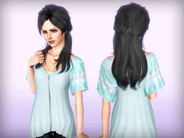 Newsea’s Rosanna hairstyle retextured by Forever and Always for Sims 3