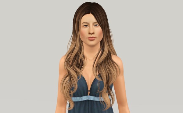 Shiny hairstyle NewSea`s Sand Glass retextured by Fanaskher for Sims 3