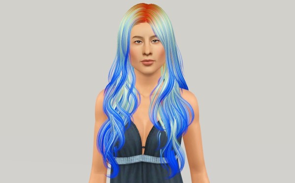Shiny hairstyle NewSea`s Sand Glass retextured by Fanaskher for Sims 3