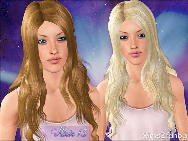 Wavy woman hairstle by sims2fanbg for Sims 3