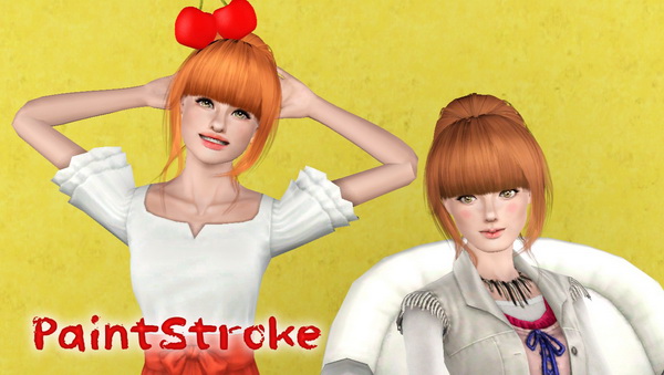  Peggy 766 767 hairstyle retextured by Katty for Sims 3