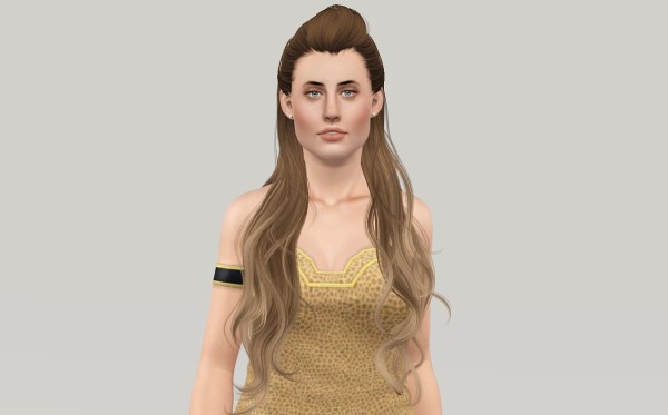 Fresh hairstyle Newsea’s Swallow Tail retextured by Fanaskher for Sims 3
