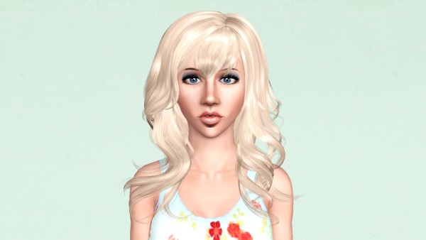 Ponytail with rhinestones hairclip Peggy`s 60 retextured by Marie Antoinette for Sims 3