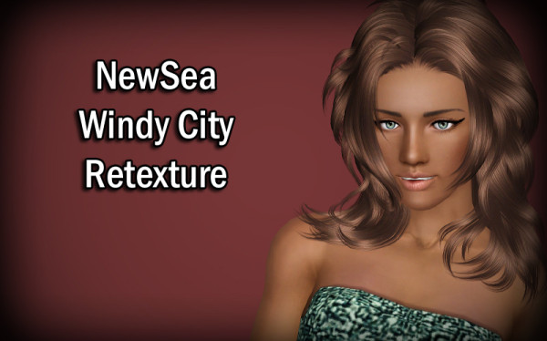 Face framing hairstyle NewSea`s Windy City retextured by Brad for Sims 3