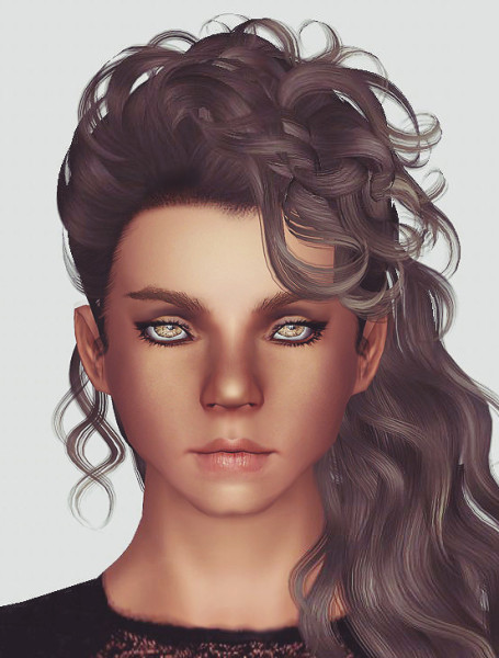 Newsea`s Disco Heaven hairstyle retextured by Momo for Sims 3
