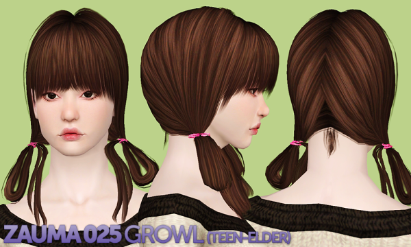 Kisei, Zauma, Nightcrawler, Newsea hairstyles retextured by Shock and Shame for Sims 3