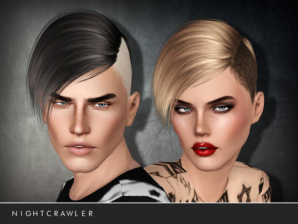 Undercut hairstyle WE CANT STOP by Nightcrawler for Sims 3