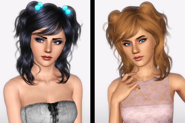 NewSea`s Chihuahua Medium lenght hairstyle retextured by Forever and Always for Sims 3