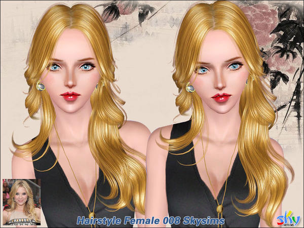 Bouncy Curls hairstyle 088 by Skysims for Sims 3