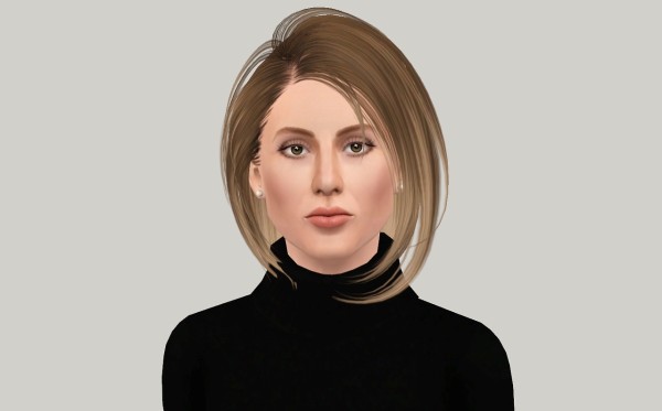 Fringed bob hairstyle Skysims 21 retextured by Fanskher for Sims 3