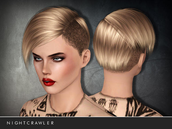 Undercut hairstyle WE CANT STOP by Nightcrawler for Sims 3