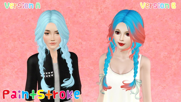 Indian hairstyle  NewSea`s Clover retextured by Katty for Sims 3