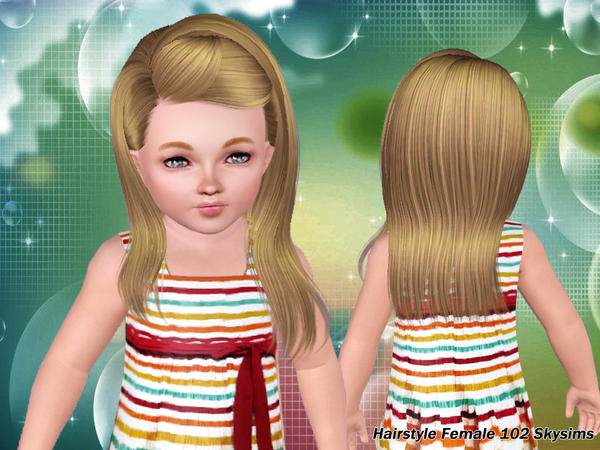 Friday hairstyle 102 by Skysims for Sims 3