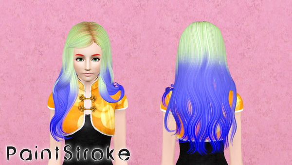 NewSea`s Color of Wind hairstyle retextured by Katty for Sims 3