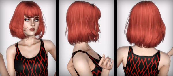 Chin lenght hairstyle NewSea`s Twinkle Twinkle retextured  by Forever and Always for Sims 3
