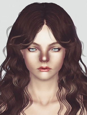 Newsea Nightwish hairstyle retextured by Momo - Sims 3 Hairs