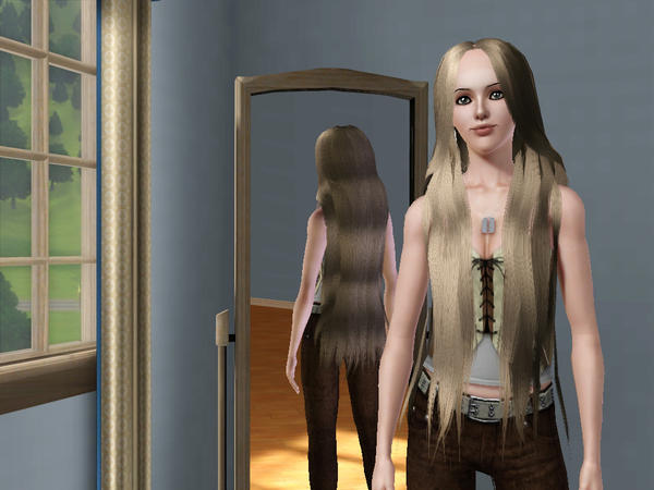 Mermaid Hairstyle Straight version by Annihilation for Sims 3
