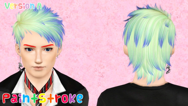Spiny hairstyle NewSea`s GoodKid retextured by Katty for Sims 3